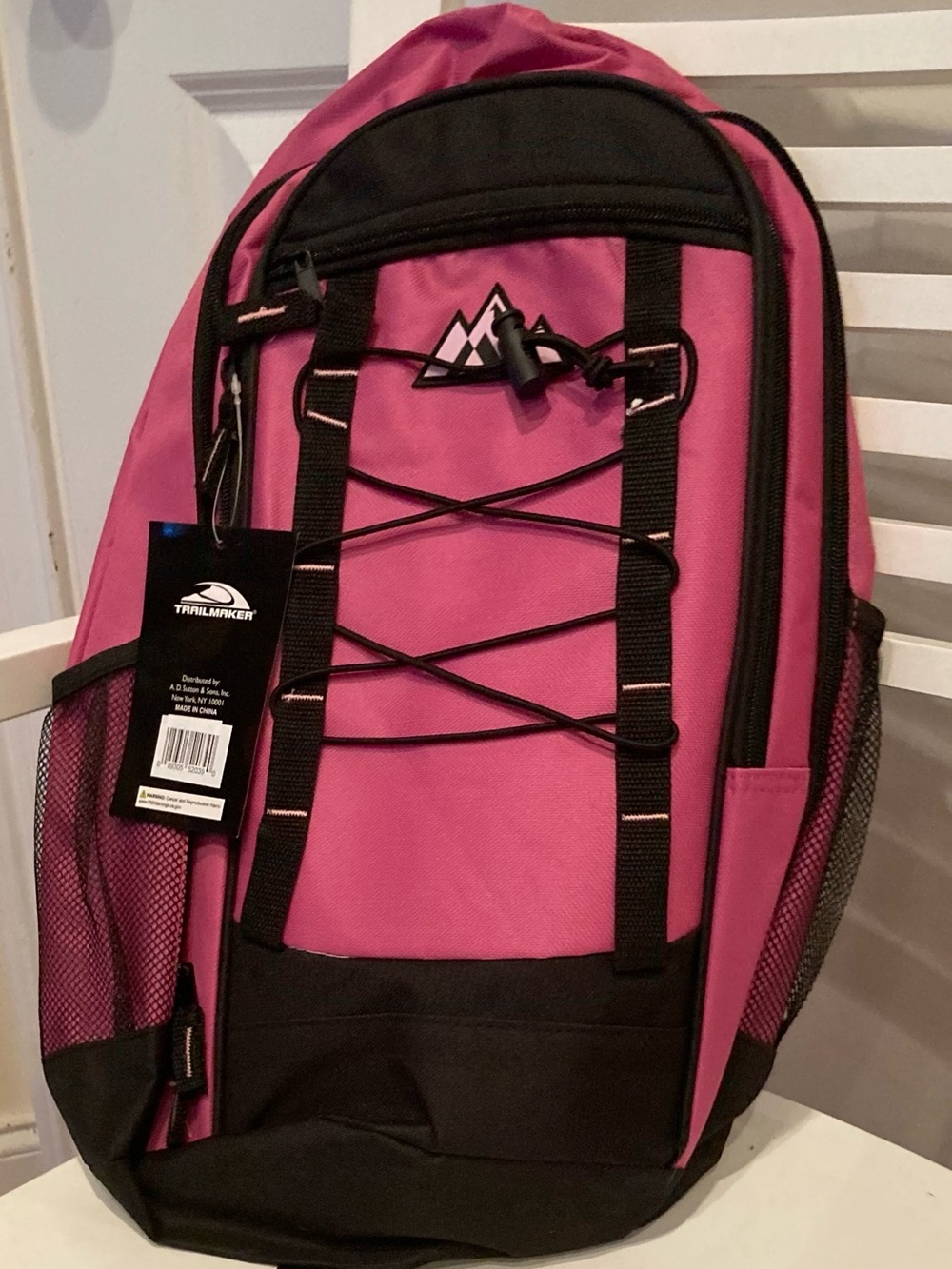 Trail Maker Pink and Black Backpack